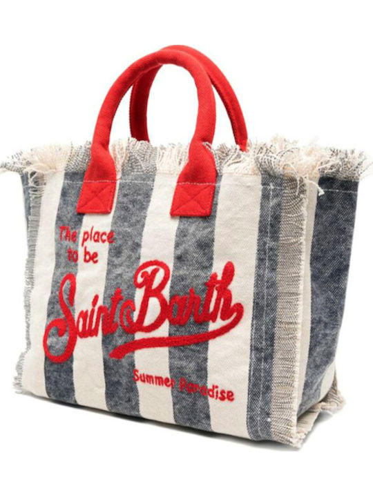 MC2 Colette Fabric Beach Bag Blue