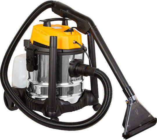 Blow Wet-Dry Vacuum Cleaner with Plastic Container 25lt Silver