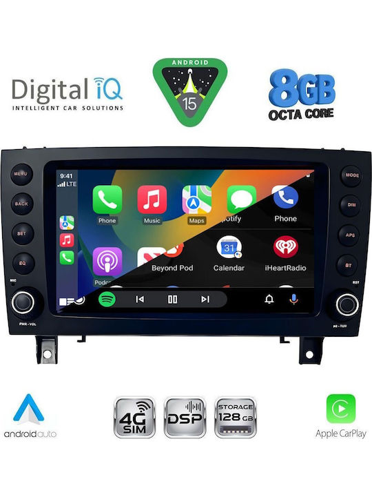 Digital IQ Auto-Audiosystem Für Mercedes-Benz SLK 2004-2010 Mit Touchscreen 8 Zoll Bluetooth USB WiFi GPS Apple CarPlay Android Auto Digital IQ BLM 796 CPA