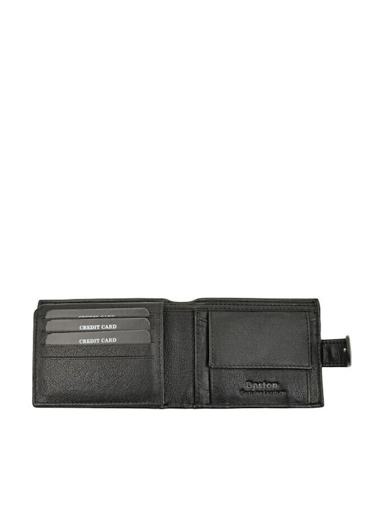 Leather Men's Wallet with RFID Black
