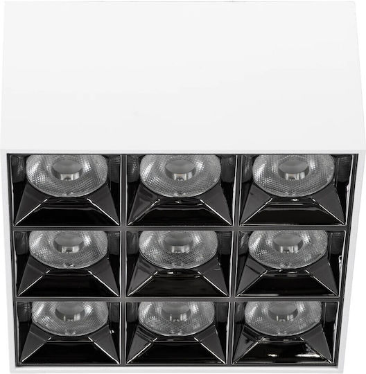 kelvo LED Φυσικό Λευκό Σποτ με 12 Φώτα σε Λευκό Χρώμα