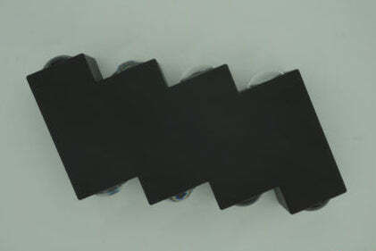 Led Wall Light Ax232 Outdoor 8 Sources 8w Black 3000k
