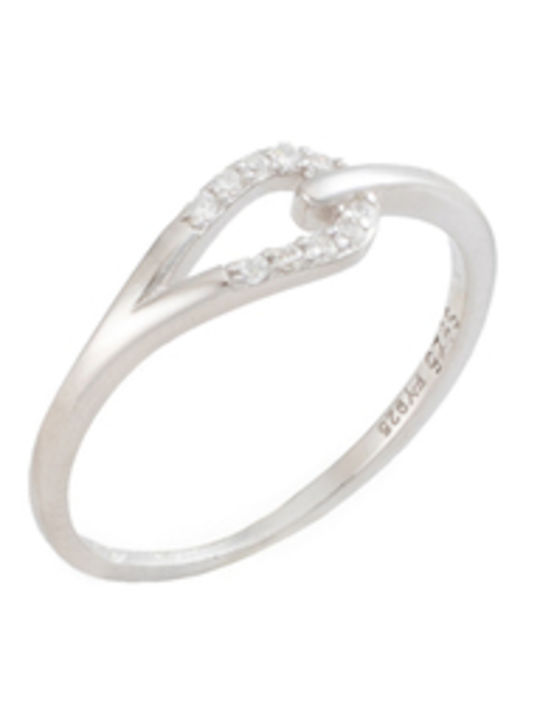 Prince Silvero Damentlicher Ring mit Zirkon aus vergoldetem Silber Prince Silvero Damentlicher Ring mit Zirkon aus vergoldetem Silber