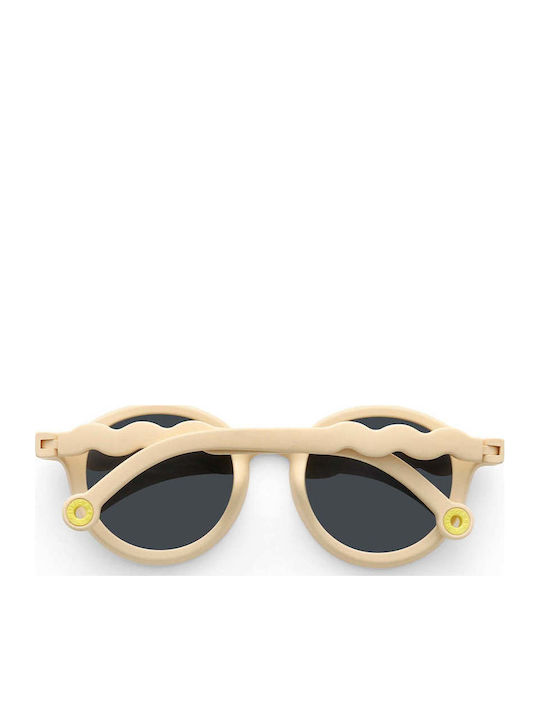Olivio & Co Classic Oval Kids Sunglasses Beige