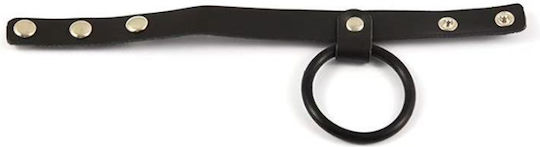 Aph Δαχτυλίδι Πέους Μαύρο Λουρί Penis Ring Strap Black Jjh-001