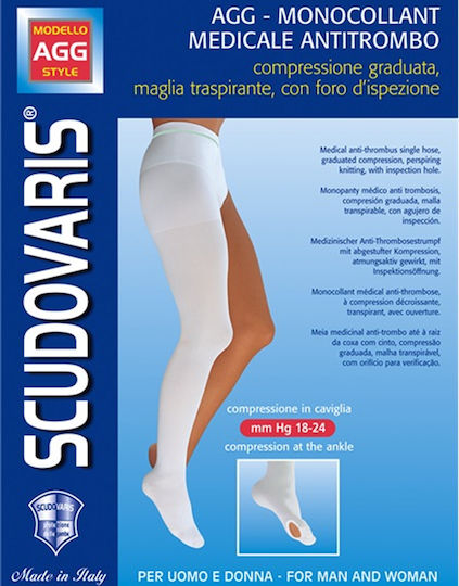 Scudovaris Monokollant Kompressionsstrümpfe 18-24 mmHg Weiße