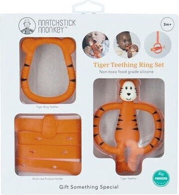 Matchstick Monkey Tiger Inel Dentar De Silicon Pentru 3 Luni+