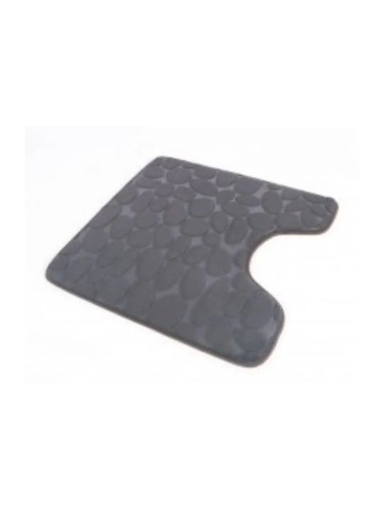 Inter Ceramic Covoraș De Baie Din Spumă De Memorie Pentru Toaletă Gri 50x50cm