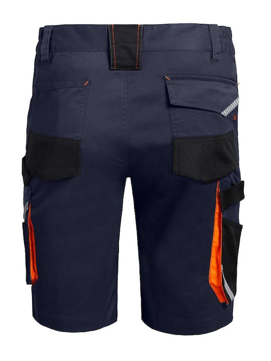 Stenso Ανακλαστική Βερμούδα Εργασίας Navy Μπλε