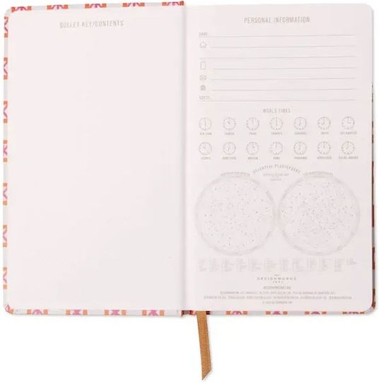 Designworks Notizbuch Geregelt mit Hartcover Orange