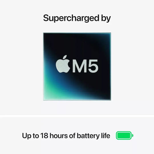 Apple MacBook Air 15.3" IPS Retina Display (M5-10-Core/16GB/1TB SSD/10-Core GPU) Sky Blue (International English Keyboard)