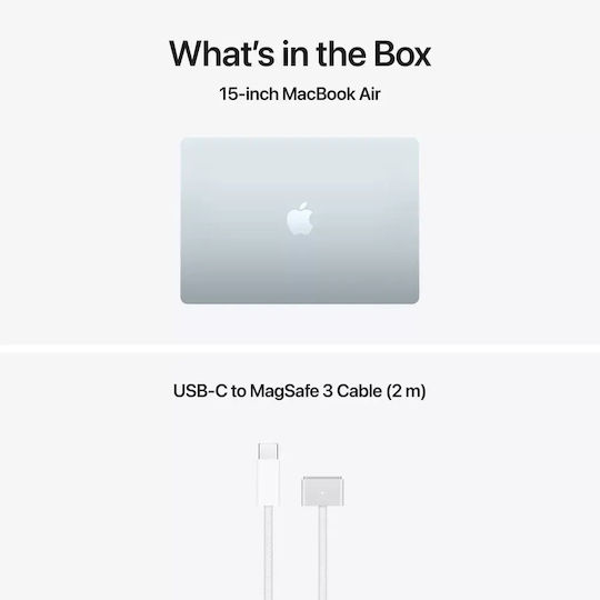 Apple MacBook Air 15.3" IPS Retina Display (M5-10-Core/16GB/1TB SSD/10-Core GPU) Sky Blue (International English Keyboard)