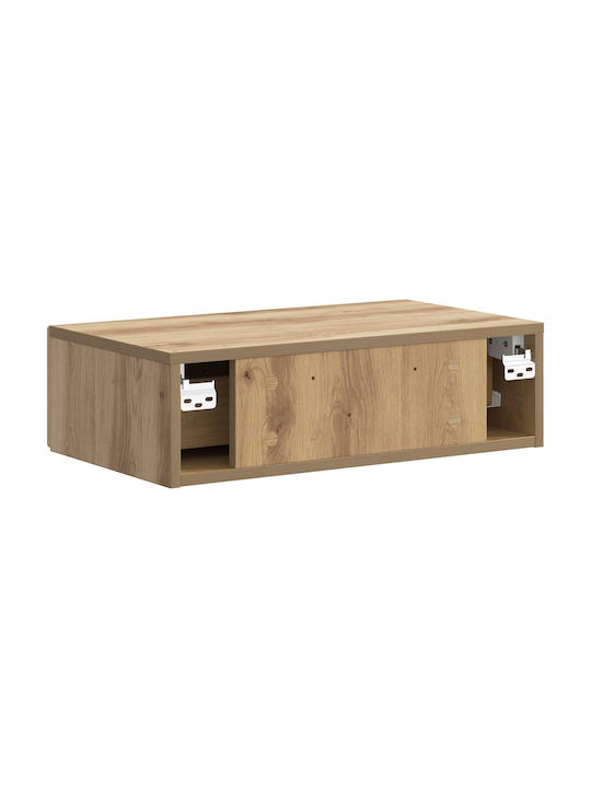 Wooden Brown Bedside Table 59x34.5x17cm