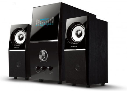 Sonic Gear Evo 5 Pro Ασύρματα Ηχεία Υπολογιστή 2.1 με Bluetooth και Ισχύ 34W σε Μαύρο Χρώμα
