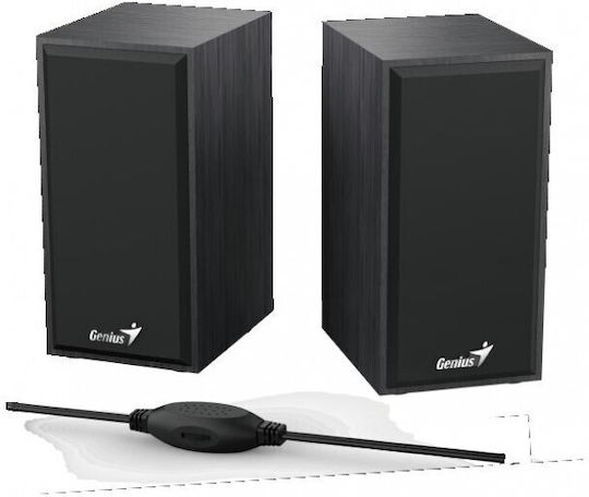 Genius SP-HF180 Ηχεία Υπολογιστή 2.0 με Ισχύ 6W Μαύρα