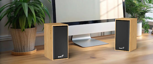 Genius SP-HF180 Компютърни Говорители 2.0 с Мощност 6W Борово Дърво