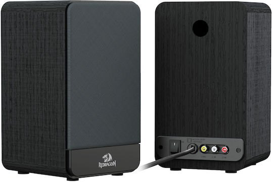 Redragon GS813 Ασύρματα Ηχεία Υπολογιστή 2.0 με RGB Φωτισμό και Bluetooth Ισχύος 20W σε Μαύρο Χρώμα