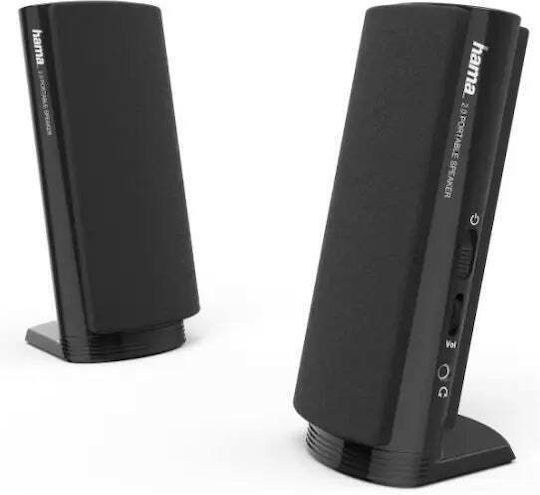 HAMA "E 80" 2.0 Speakers 2W Black