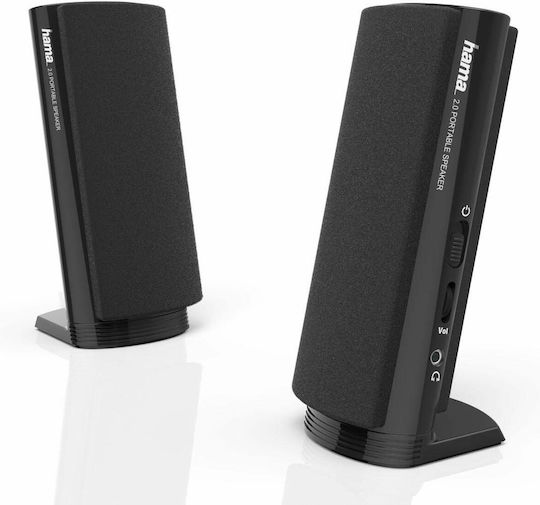 HAMA "E 80" 2.0 Speakers 2W Black