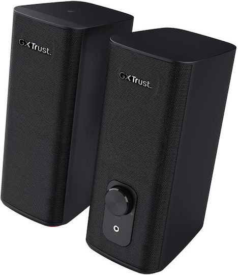 Trust GXT 612 Cetic Ηχεία Υπολογιστή 2.0 με RGB Φωτισμό και Bluetooth Ισχύος 10W σε Μαύρο Χρώμα