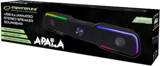 Esperanza EGS101 Soundbar 6W 2.0 Μαύρο