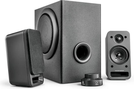 Wavemaster MX 3+ Ηχεία Υπολογιστή 2.1 με Ισχύ 50W Μαύρα