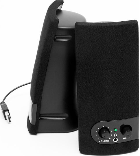 Spacer SPB-216 Computerlautsprecher 2.0 mit Leistung 6W in Schwarz Farbe