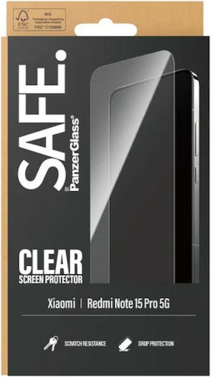 Safe By Panzerglass Tempered Glass Screen Protector Ultra-wide Fit Xiaomi Redmi Note 15 Pro 5g