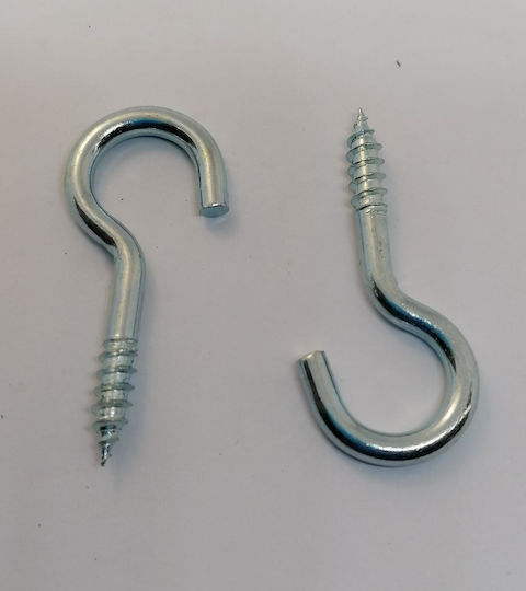 Bmontage Hook Screw with Diameter M4 and Length 20mm 4 Pieces