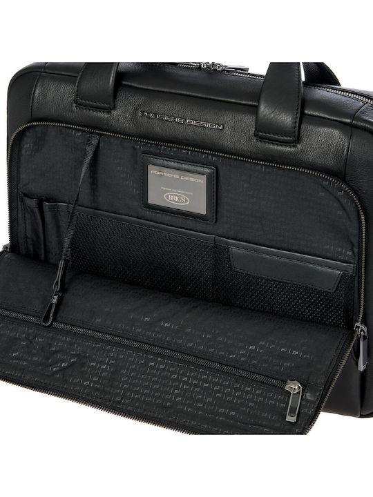 Porsche Design Roadster Leather Τσάντα Ώμου / Χειρός για Laptop 15" σε Μαύρο χρώμα