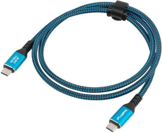 Lanberg USB 4 Video Cable USB-C Male - USB-C 240W PD Black 2m
