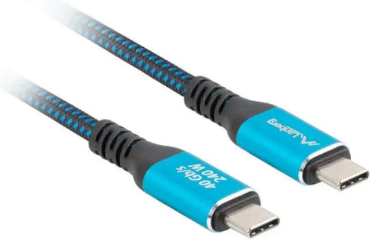 Lanberg USB 4 Video Cable USB-C Male - USB-C 240W PD Black 2m