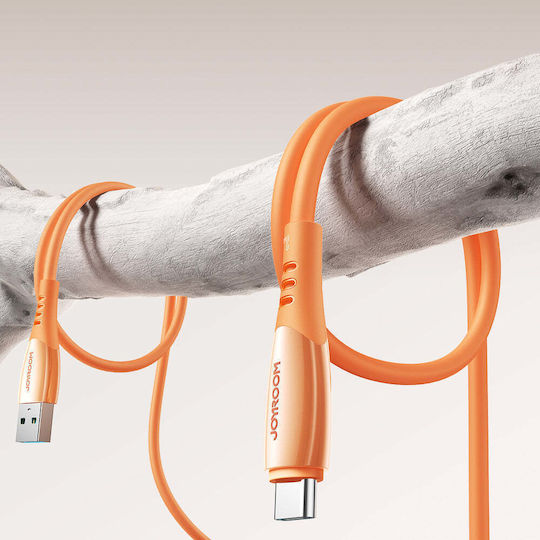 Joyroom S-A59 Vibrant USB 2.0 Cable USB-C Male - USB-A Orange 1.2m