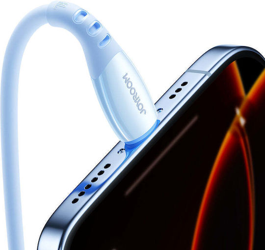 Joyroom S-A59 Vibrantes USB Typ-C Kabel USB-C männlich - USB-C 60W Blauer 1,2m S-A59