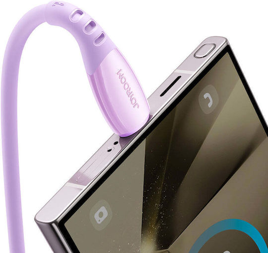 Joyroom S-A59 Vibrant USB 2.0 Cable USB-C male - USB-A Μωβ 1.2m