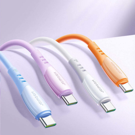 Joyroom S-A59 Vibrant USB 2.0 Cable USB-C male - USB-C 60W Μωβ 1.2m