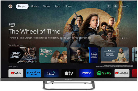 Smart Tech Smart Τηλεόραση 32" Full HD QLED 2QG01V HDR (2024) 32QG01V