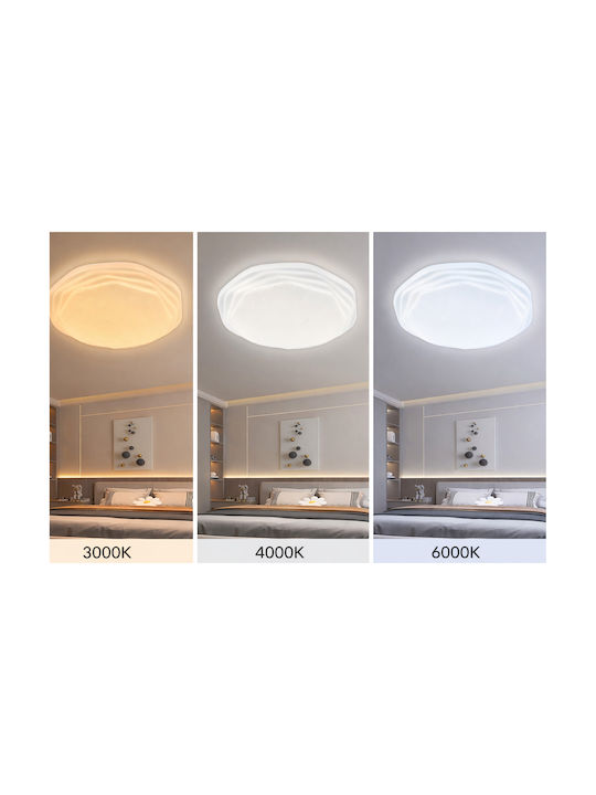 Led Ceiling Light 23 Cm 22w 3000k 4000k 6000k White Metal Acrylic Led Ceiling Light 23 Cm 22w 3000k 4000k 6000k White Metal Acrylic