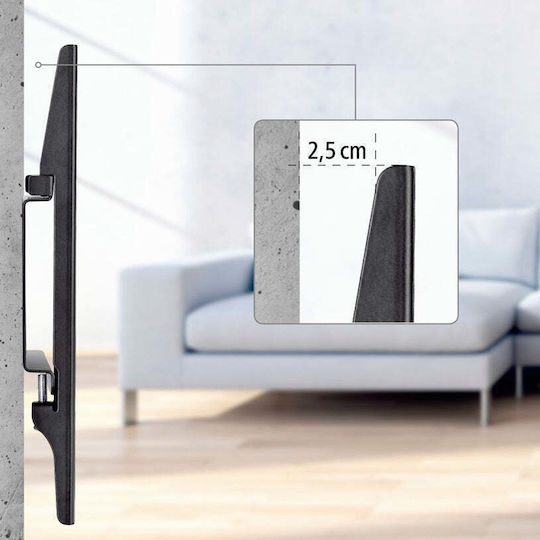 HAMA 00220803 Suport TV de perete până la 25kg Negru