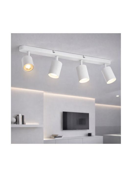 Joom Chandelier 4xgu10 Linear Projector White