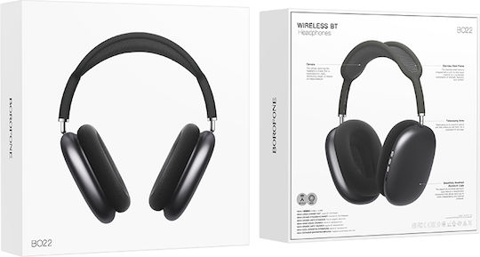 Borofone Elegant Безжични Bluetooth Over Ear Слушалки Dark Grey