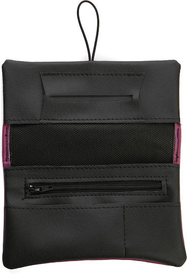 Rollit Tobacco Pouch Made of Purple Artificial Leather Handmade with Button 18x9.5cm