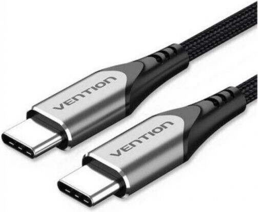 Vention USB 2.0 Кабел USB-C Мъжки - USB-C 100W Захранване PD Черен 2м TRWBH