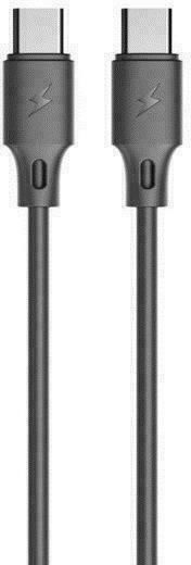 WK WDC-106 USB 2.0 Cable USB-C male - USB-C 65W PD Μαύρο 1m 250521