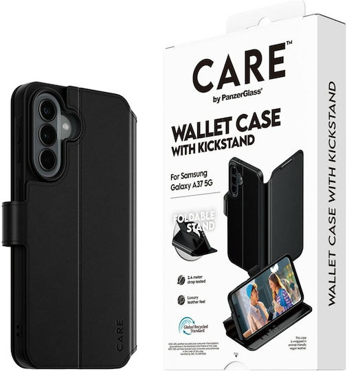 PanzerGlass Leder Brieftasche Schwarz (Galaxy A37)