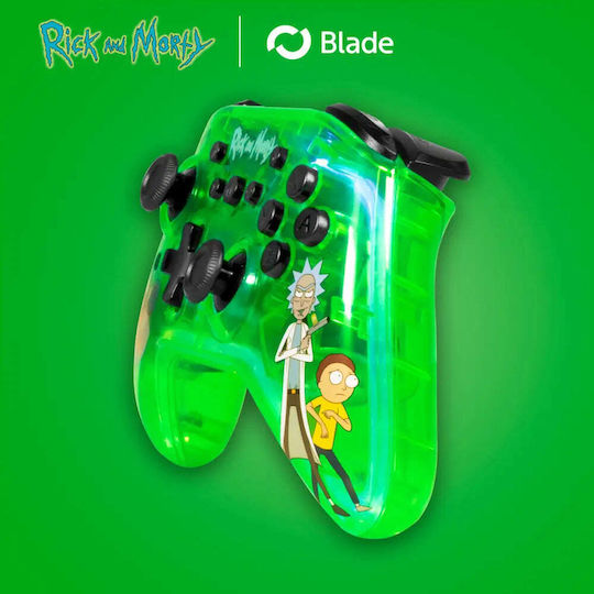 Blade Rick and Morty Ασύρματο Gamepad για Switch Πράσινο