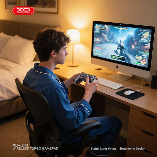 XO GP3 Gamepad Wireless pentru Android / PC / PS3 / PS4 Argintiu