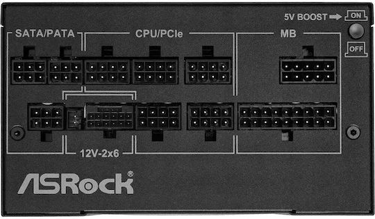 ASRock Phantom Gaming PG-850G 850W Black Computer Power Supply Full Modular 80 Plus Gold