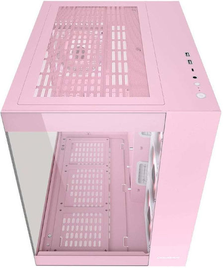 Cougar FV150 MINI Gaming Mini-Turm Computergehäuse mit Seitenfenster Rosa