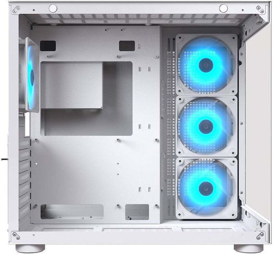 Cougar FV150 MINI Gaming Mini Tower Κουτί Υπολογιστή με Πλαϊνό Παράθυρο Λευκό